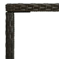 thumbnail image 3 of vidaXL Garden Bar Table Brown 70x70x110 cm Poly Rattan and Glass, 3 of 4