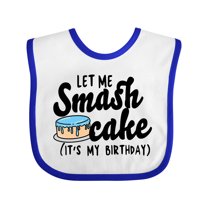 Inktastic Let Me Smash Cake Its My Birthday Boys Baby Bib