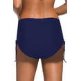thumbnail image 3 of Women's Blue Drawstring Ruched Sides High Waist Swim Panty, 3 of 9