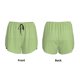 thumbnail image 3 of Balery Green Gingham Pantalones cortos deportivos para mujer con forro y dos bolsillos, elásticos, para entrenamiento, gimnasio, yoga-Small, 3 of 7