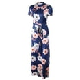 thumbnail image 4 of Robe Maxi pour Femmes Shorts pour Femmes Robe de Soirée Robe à Manches Longues Robe Décontractée à Fleurs Robe Maxi de Soirée pour Dames, 4 of 7