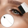 thumbnail image 7 of Unique Bargains Dual Comb Eyebrow Brushes for Women Eyelash Eyebrow Travel Makeup Tool White 6.77" Length, 7 of 7