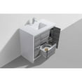 thumbnail image 3 of Kubebath 36″ Ash Gray Modern Bathroom Vanity with White Quartz Counter-Top, 3 of 5