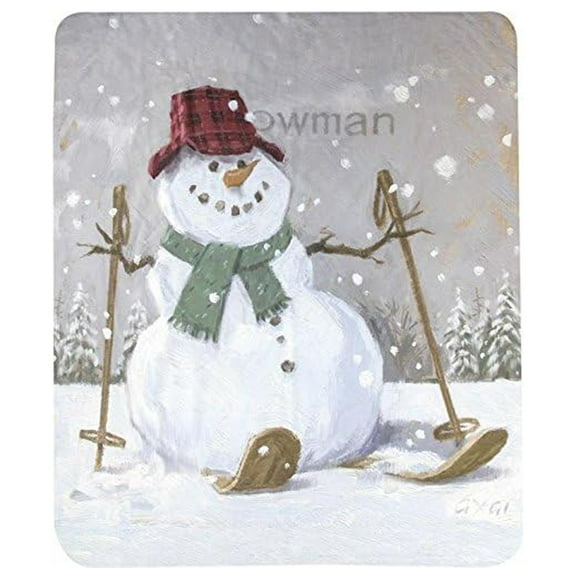 Snowman Fleece Throw Blanket 50" x 60"