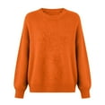 thumbnail image 4 of Yijfswar Sweaters for Women Crewneck Casual Knit Long Sleeve Tops Pullover Fall Tops, 4 of 4