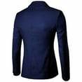 thumbnail image 4 of Hontri Men's Suit Slim Fit , Men's Suit Jacket One Button Slim Fit Sport Coat Business Daily Blue 5Xl, 4 of 5