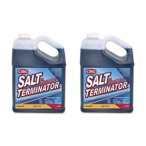 CRC SX128 Salt Terminator Engine Flush, Cleaner and Corrosion Inhibitor - 1 Gallon - 2 Pack