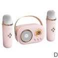 thumbnail image 4 of Portable Karaoke Machine with 2 Wireless Microphones Bluetooth 5.0 Speaker for Kids Parties Home Entertainment, 4 of 8