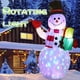 thumbnail image 5 of Adorno inflable de Navidad Decoración de muñeco de nieve LED giratorio FleinngHoz JD704962845, 5 of 7