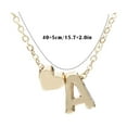 thumbnail image 3 of Huanglei Dainty Gold Initial Necklaces Gold Necklaces A Alphabet Initial Necklaces Teen Jewelry, 3 of 5