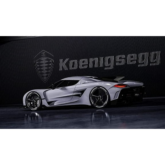 Iconic Arts Supercar- Koenigsegg Jesko Laminated 24x36 Poster