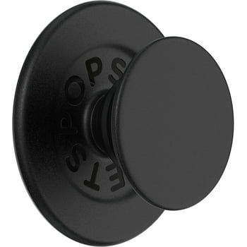 PopSockets PopGrip for MagSafe: Grip and Stand for Phones and Cases, Remove and Reposition, Swappable Top Black