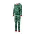 thumbnail image 3 of Diconna Pyjamas de Noël Assortis pour la Famille, Col Rond, Imprimé Arbre de Noël, Manches Longues, Pull-Over, Combinaison, 3 of 9