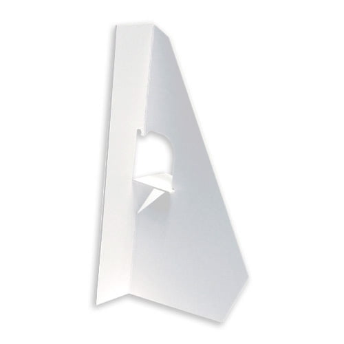 CE5 - Cardboard Display Easel - Single Wing - 5 inch Height - White - 10/Pk