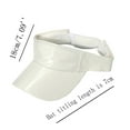 thumbnail image 2 of Fesfesfes Unisex Sun Visor Travel Sun Protection Sport Visor Solid Color Outdoor Headwear Hiking Summer Beach Headwear, 2 of 2