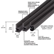 M-D Building Products 01636 Brown Vinyl with Magnetic Strip Top and Sides Door Seal Kit for Steel Doors