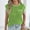 Green, variant on Cap Sleeve Sweaters for Women Round Neck Knit Tops Solid Color Lightweight Loose Fitted Knitwear
