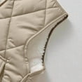 thumbnail image 6 of Khaki Boy Girl Children Boy Girl Cami Tank Thermal Thick Fuzzy Gradient Vest Padded Jacket Outfit Sweatshirt for Kid Sleeveless Long Sleeve Boat Neck Work Out Gym Lounge 2025 5 Years, 6 of 9