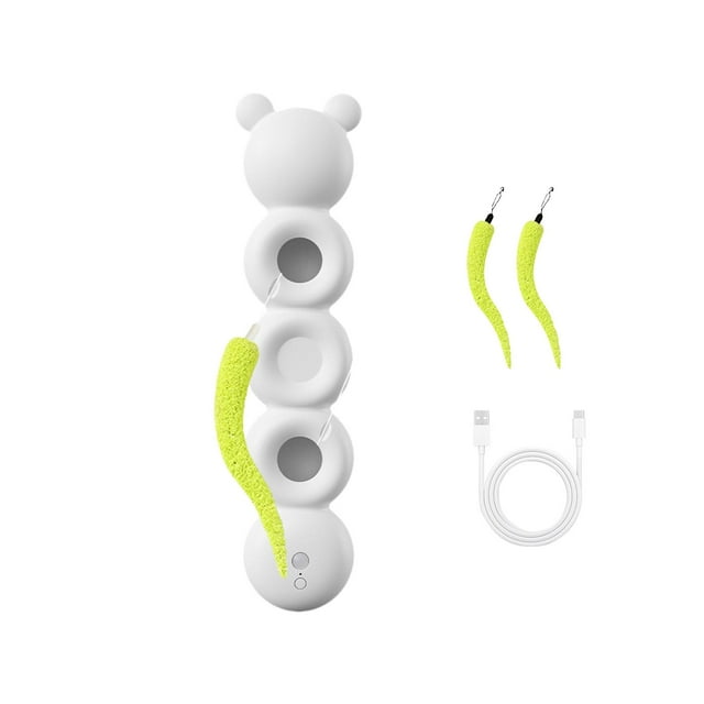 S SERENABLE Caterpillar Toy Electric Cat Teaser Automatic for Training Scratch