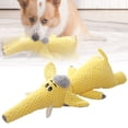 thumbnail image 2 of LGCASL Pet Chew Toys Clearance! Yellow Plush Dog Toy Corduroy Chew Toy with for Teeth Cleaning and Interactive Play, Yellow, 2 of 9