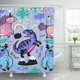 thumbnail image 1 of Cortina de ducha ABPHQTO Lindo unicornio rosa azul Yeti violeta dinosaurio Little Magic Fantasy 165x180 cm, 1 of 2