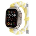 thumbnail image 2 of for Apple Watch 38/40/41/42mm(Series11 10) – Two-tone Woven Umbrella Rope Watch Band, Adjustable Breathable Slim Braided Wrist Strap for iWatch Series 11 10 9 8 7 6 5 4 3 2 1 SE321, F, 2 of 8
