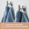 thumbnail image 4 of TOWN & COUNTRY EVERYDAY 4-Piece Solid Dobby Border Washcloth Set, 13"x13", 100% Cotton, Plush & Absorbent 650GSM, Blue, 4 of 9