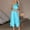 Blue, variant on DAETIROS Women Summer Dress Solid Color Thin Dress Green Size L