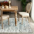 thumbnail image 4 of WondRg 5'x7' Blue Area Rugs for Living Room Bedroom Kitchen Office Machine Washable Oriental Rugs Distressed Vintage Throw Rugs non-slip, 4 of 8