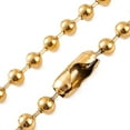 thumbnail image 2 of 5 pc Ion Plating(IP) 304 Stainless Steel Ball Chain Necklaces for Women Real 18K golden Plated 16.73 inch(42.5cm) bead: 8mm, 2 of 2