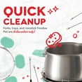 thumbnail image 5 of Dash 3qt Stainless Steel Electric Deluxe Fondue Maker with Temperature Control Fondue Forks, 5 of 6