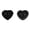 Black, variant on 10 Pcs 14.5mm Heart Sewing Button,2 Holes Buttons Plastic Heart Shaped Sewing Buttons,For Sewing,Knitting,Diy Crafts,Painting Handmade Ornament(Red)