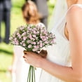 thumbnail image 5 of Moocorvic Artificial Baby's Breath Wedding Flowers Bouquets for Bride Bridesmaid, 7 Heads Flower Home Party Decor, 5 of 7