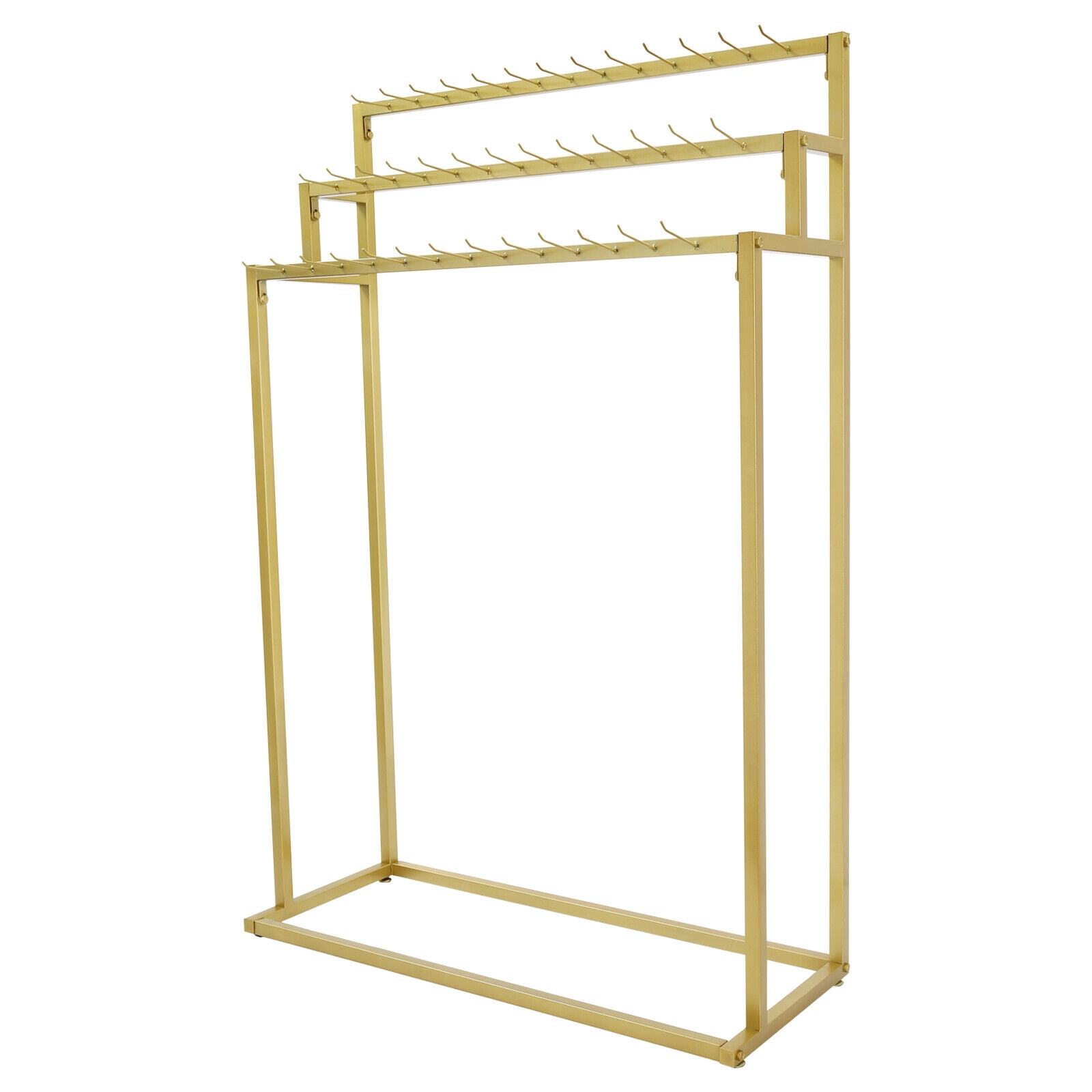 3-Tier Belt Hanger, Floor Mounted Belt Hanger, Metal Belt Organizer with 39 Hook