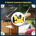 thumbnail image 6 of Electric Pressure Washer, 2200 PSI, Max 1.4 GPM Power Washer w/ 32 Ft Hose, 4 Quick Connect Nozzles, Foam Cannon, Portable To Clean Patios, Cars, Fences, Driveways, 6 of 12