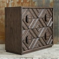 thumbnail image 4 of Uttermost Mindra Transitional Solid Wood Drawer Chest in Deep Walnut, 4 of 5