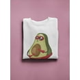 thumbnail image 3 of Avocado In A Superhero Costume  Sweatshirt Men -Image by Shutterstock, Male Large, 3 of 4