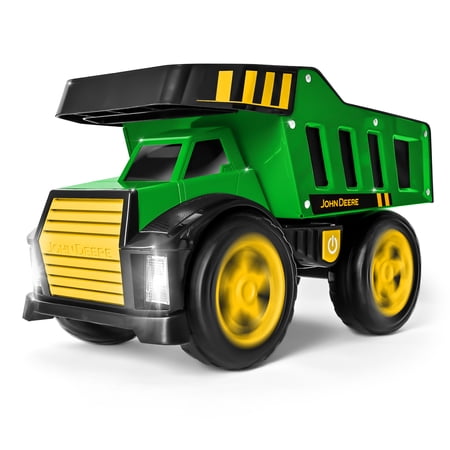 John Deere 16" Metal Dump Truck with Lights & Sounds, Children Ages Ages 3