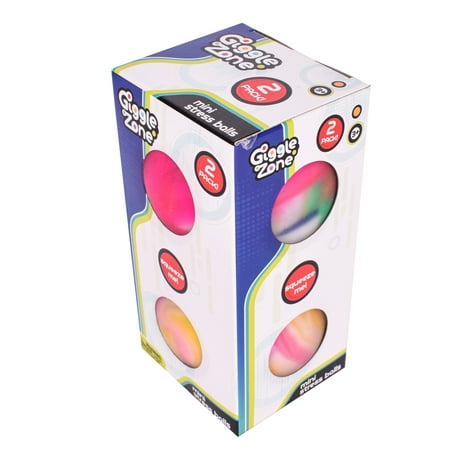 Giggle Zone Mini Stress Balls – 2 Pack of Fidget Sensory Toys | Unisex, Ages 3+