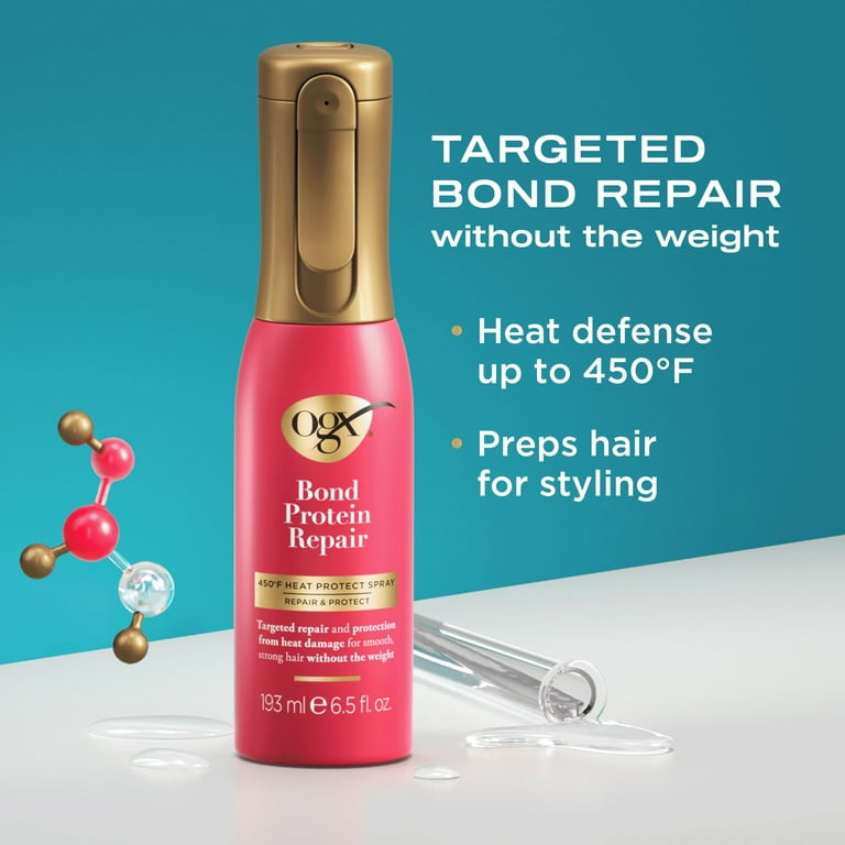 OGX Bond Protein Repair 450°F Heat Protect Spray, 6.5 fl. oz