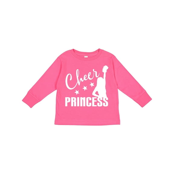 Inktastic Cheer Princess Cheerleader Girls Long Sleeve Toddler T-Shirt