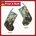 thumbnail image 2 of Salouo Delicate White Daisy Jars Print Christmas Decorations Stockings 1 Pack 18'' Xmas Stockings Holiday Stocking Personalized Farmhouse Decor for Home Family Party Tree, 2 of 7