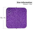 thumbnail image 3 of Kll Square Drink Coasters Set Of 4,Pu Leather Absorbent Coasters Set Decorative Coffee Cup Coasters Housewarming Gift For Home Decor-Glitter Purple, 3 of 9
