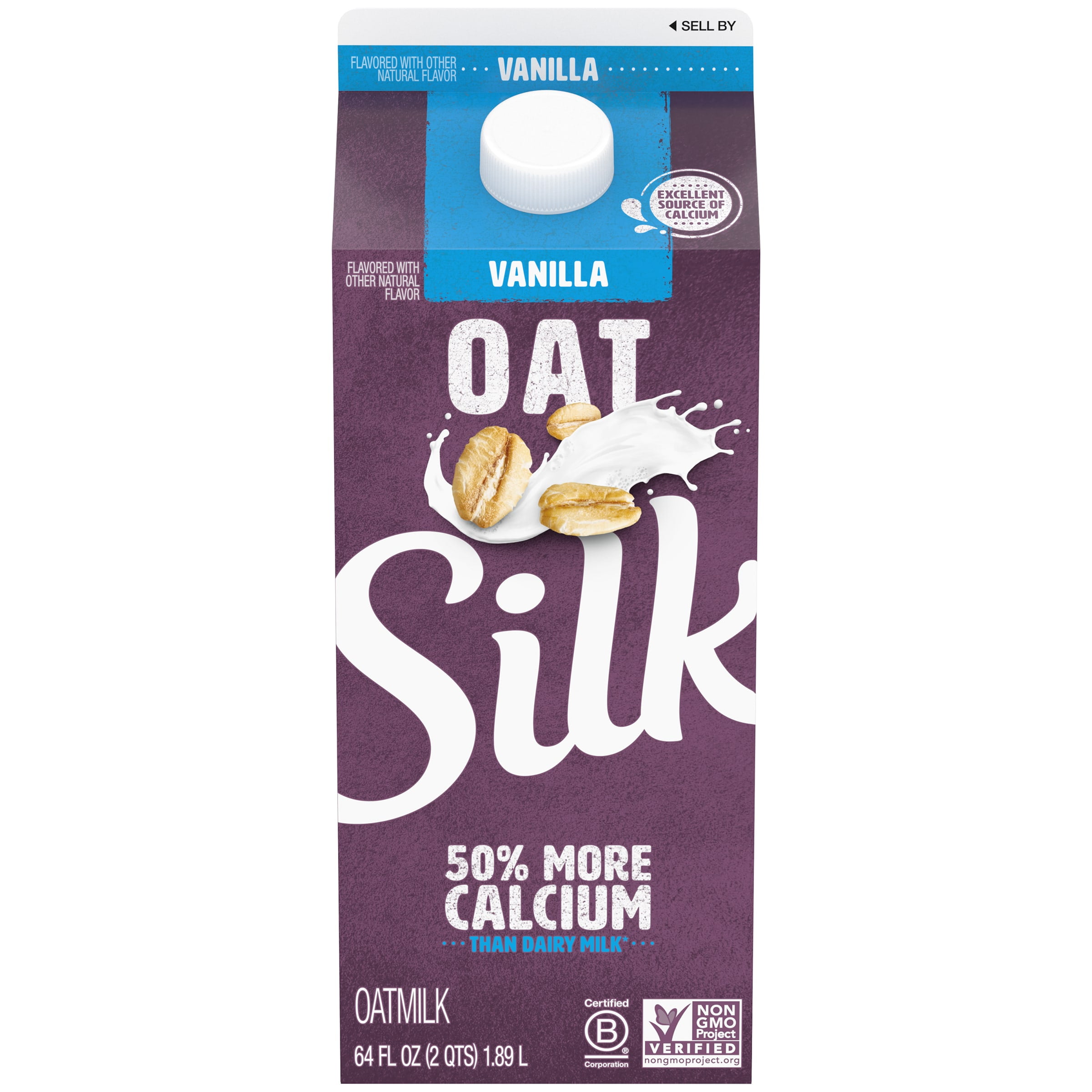 Silk Vanilla Oat Milk, Half Gallon