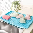 thumbnail image 4 of Drain Rack Kitchen Plastic Dish Drainer Tray Large Sink Drying Rack Worktop Organizer Drying Rack for Dishes, 4 of 8