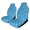 Color-2, variant on Blue Circuit Board Pattern Car Seat Cover 2 Piece Set Saddle Blanket Carseat Universal Fit for Vehicle Sedan SUV