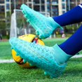 thumbnail image 5 of Zapatos de fútbol para hombre, botas de fútbol TF/FG, zapatillas de entrenamiento antideslizantes, ligeras, cómodas, transpirables, tacos para interiores, 5 of 5