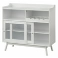thumbnail image 4 of TMS Altura Bar Cabinet with Sliding Doors and Wine Rack, White, 4 of 8