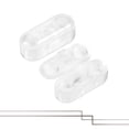 thumbnail image 3 of Uxcell 0.18"  Conector de cadena de bola de crimpado en concha de plástico transparente 20 piezas, 3 of 6