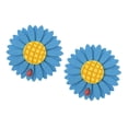 thumbnail image 1 of Par de alzapaños decorativos con diseño de girasol para cortinas de ventana y decoración del hogar Clip azul, 1 of 9